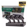 Camara de seguridad Ip DVR FULL HD kit x4 Int ext Visión Nocturna