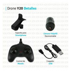 Drone Y20 Y-series 2.4 Ghz Camara Hd Wifi Control de Voz Usb