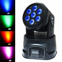 Docooler 70W 7 LED RGBW 4 en 1 LED Luz de Haz de Efecto de Escenario Lámpara Cabezal Móvil de Cabeza DMX512